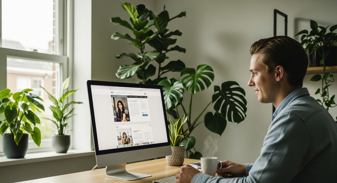 Professioneel team dat een moderne website ontwikkelt voor Nederlandse ondernemers