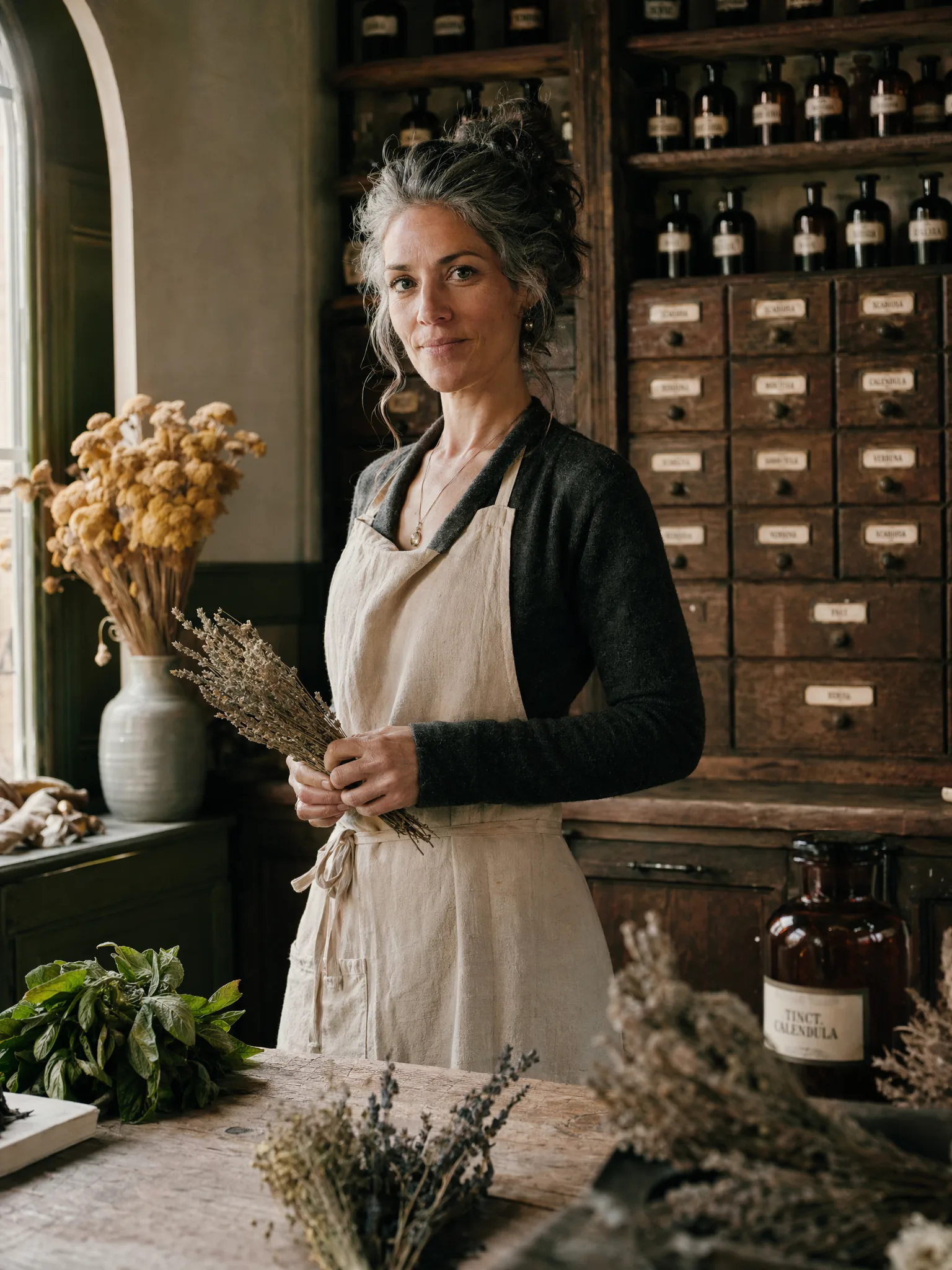 Élise — oprichtster en herbaliste